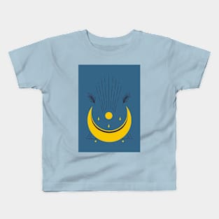 Boho Mystical Moon Kids T-Shirt